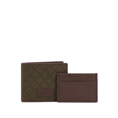 Conjunto de presente para carteira e porta-cartões acolchoados Padbury